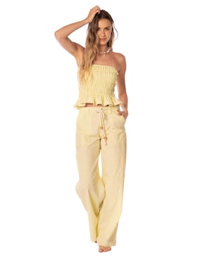 Pantalón relaxed Kibys wide leg para mujer