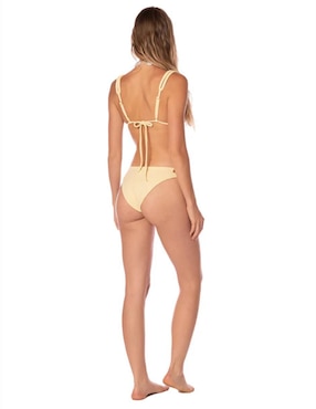 Conjunto bikini Kibys estampado liso para mujer