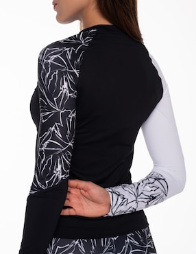Wetshirt Sunskin estampado floral para mujer
