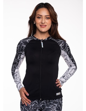 Wetshirt Sunskin estampado floral para mujer