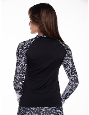Wetshirt Sunskin estampado floral para mujer