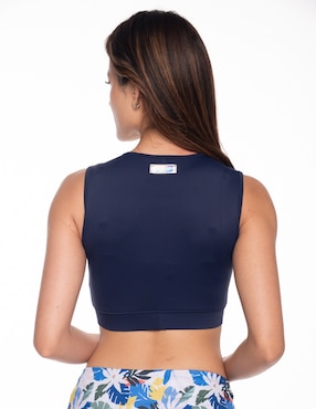 Top bikini Sunskin con copas para mujer
