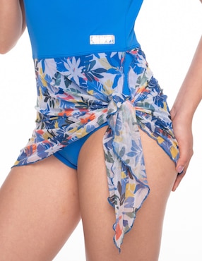 Traje de baño completo Sunskin estampado floral para mujer