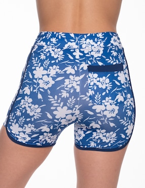 Shorty bikini Sunskin estampado floral a la cintura para mujer
