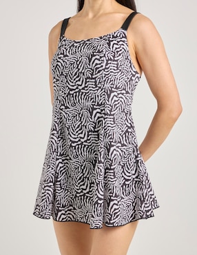 Traje de baño completo Michael David estampado animal print para mujer
