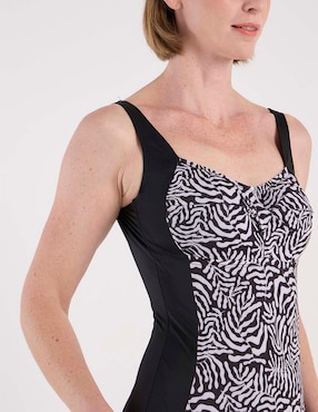 Traje de baño completo Michael David estampado animal print para mujer
