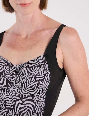 Traje de baño completo Michael David estampado animal print para mujer