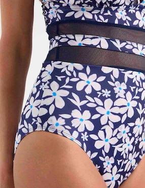 Traje de baño completo Michael David estampado floral para mujer