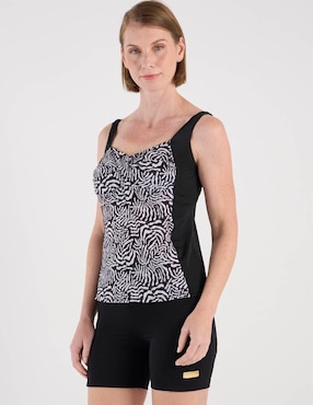 Tankini Michael David estampado animal print para con copas preformadas mujer
