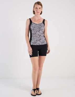 Tankini Michael David estampado animal print para con copas preformadas mujer