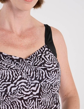 Tankini Michael David estampado animal print para con copas preformadas mujer