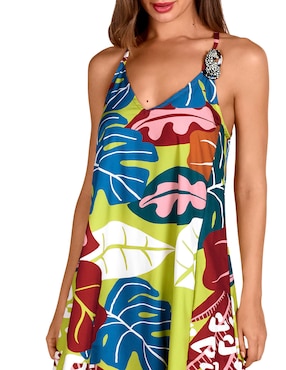 Vestido crop casual Dolores Cortés para mujer