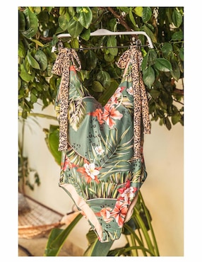 Traje de baño completo Rebell estampado floral para mujer