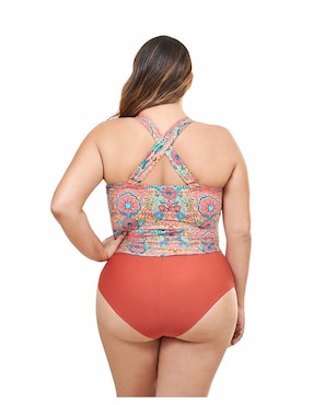 Conjunto tankini Rebell estampado floral para mujer