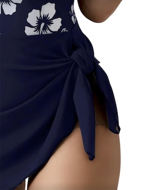 Traje de baño completo Marinity estampado floral para mujer