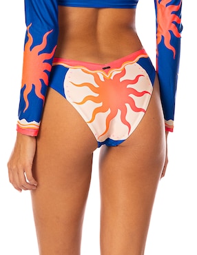 Bikini maaji estampado gráfico a la cadera para mujer