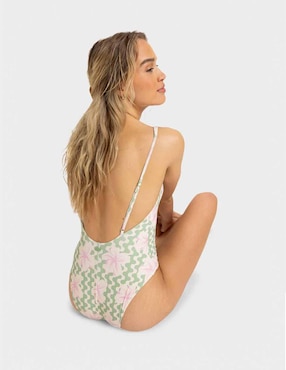 Traje de baño completo Roxy estampado floral para mujer