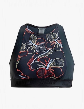 Top bikini Roxy estampado floral con copas removibles para mujer