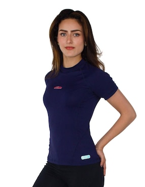Wetshirt Skysoul estampado logo para mujer