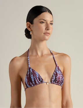Top bikini Touche con copas removibles para mujer