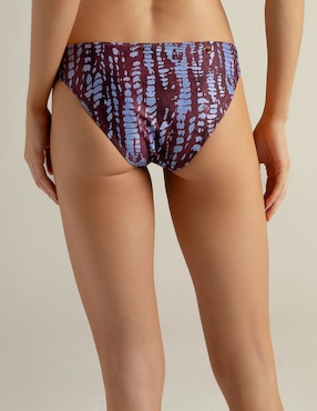Panty bikini Touche estampado animal print a la cintura para mujer