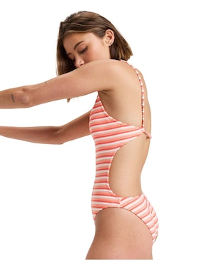 Traje de baño completo Roxy estampado a rayas para mujer