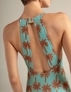 Traje de baño completo Touche estampado floral para mujer