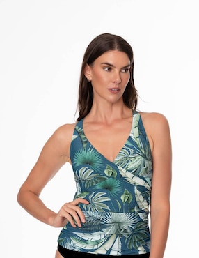 Tankini Jantzen estampado floral con copas removibles para mujer