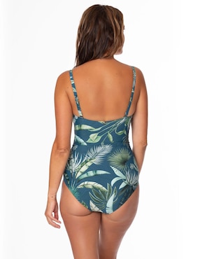 Traje de baño completo Jantzen estampado floral para mujer