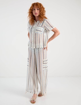 Pantalón relaxed Palmacea loose para mujer