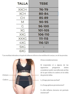 Bikini menstrual Luna Segura flujo ligero para mujer