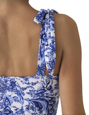 Traje de baño completo Marinity estampado floral para mujer