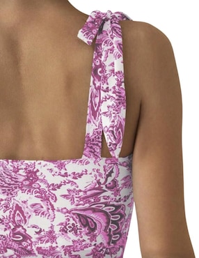 Traje de baño completo Marinity estampado floral para mujer