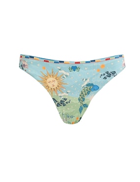 Panty bikini Agua Bendita a la cintura para mujer