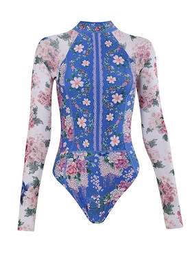 Traje de baño completo Agua Bendita estampado floral para mujer