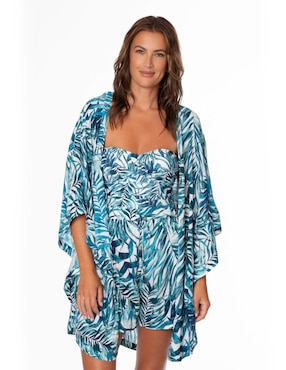 Salida de playa Kimono Jantzen con listón para mujer