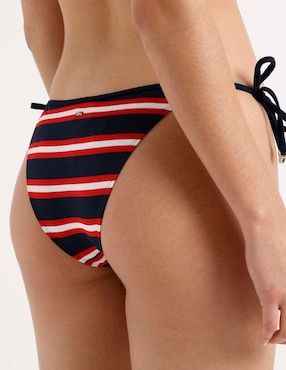 Bikini Tommy Hilfiger estampado a rayas a la cintura para mujer