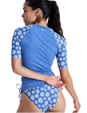 Traje de baño completo Roxy estampado liso para mujer