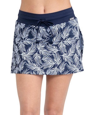 Falda short Fullsand estampado floral a la cintura para mujer