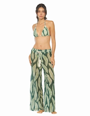 Pantalón acampanado Dulzamara amplio para mujer