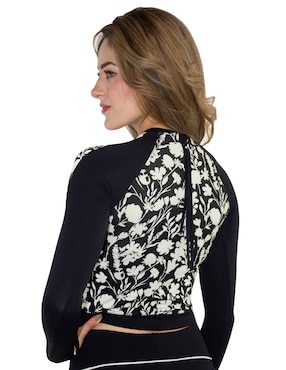 Wetshirt Sunskin estampado floral para mujer