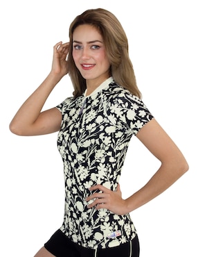 Wetshirt Sunskin estampado floral para mujer