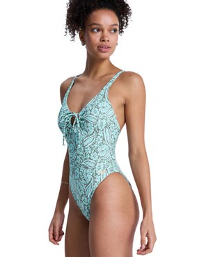 Traje de baño completo Roxy estampado gráfico para mujer