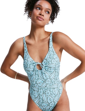 Traje de baño completo Roxy estampado gráfico para mujer