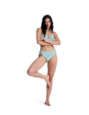 Hipster bikini Roxy estampado gráfico a la cintura para mujer