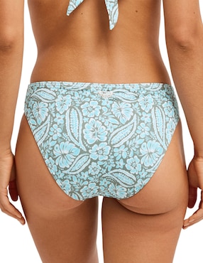 Hipster bikini Roxy estampado gráfico a la cintura para mujer