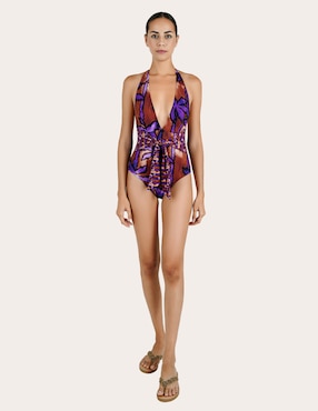 Traje de baño completo Zingara estampado floral para mujer