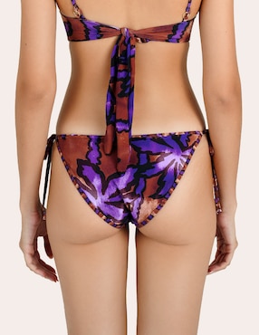 Bikini Zingara estampado macroprint a la cadera para mujer