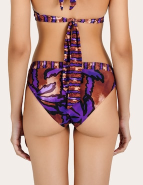 Bikini Zingara estampado macroprint a la cadera para mujer