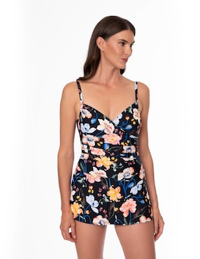 Traje de baño completo Jantzen estampado floral para mujer